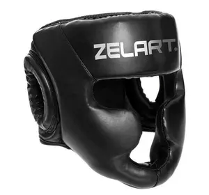 Шлем боксерский с полной защитой BO-3954 Zelart  M Черный (37429418)