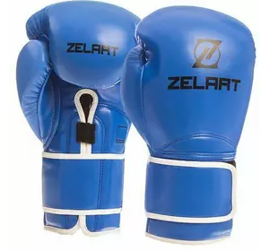 Перчатки боксерские BO-1391 Zelart  14oz Синий (37363057)