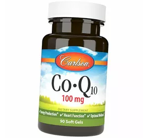 Коэнзим Q10 с Витамином Е, CoQ10 100, Carlson Labs  30гелкапс (70353006)