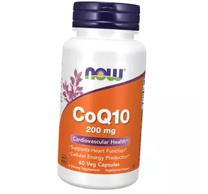 Коэнзим Q10, CoQ10 200, Now Foods  60вегкапс (70128028)
