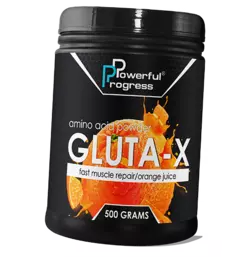 Аминокислота Глютамин, Gluta-X, Powerful Progress  500г Апельсин (32401001)