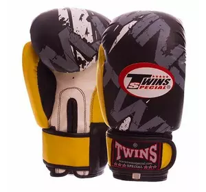 Перчатки боксерские TW-2206 Twins  4oz Желтый (37426097)