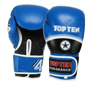 Перчатки боксерские Top Ten Performance TOP-041 FDSO  12oz Синий (37508204)