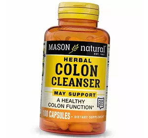 Комплекс для поддержки кишечника, Colon Herbal Cleanser, Mason Natural  100капс (71529017)