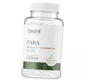 Парааминобензойная кислота, PABA VEGE, Ostrovit  120капс (36250079)