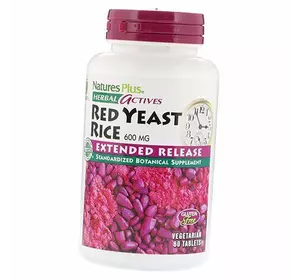 Красный дрожжевой рис, Red Yeast Rice 600, Nature's Plus  60таб (71375013)