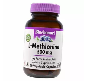 Л Метионин, L-Methionine 500, Bluebonnet Nutrition  30вегкапс (27393005)