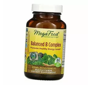 Витамины группы В, Balanced B Complex, Mega Food  60таб (36343026)