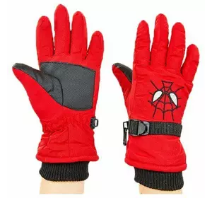 Перчатки горнолыжные детские Spiderman C-6572 FDSO  M/L Красный (07508013)