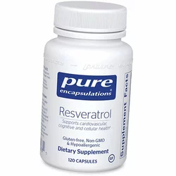 Ресвератрол, Resveratrol, Pure Encapsulations  120капс (70361022)