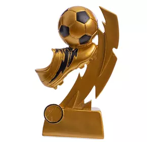 Статуэтка наградная спортивная Футбол Бутса с мячом C-1720-A     Золотой (33508285)