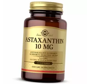 Астаксантин, Astaxanthin 10, Solgar  30гелкапс (70313016)