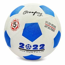 Мяч резиновый Футбольный 2022 RS8801 FDSO   Бело-синий (59508068)