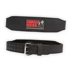 Пояс Padded Leather Belt Gorilla Wear  S/M Черно-красный (34369004)