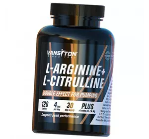 Аргинин и Цитруллин, L-Arginine + L-Citrulline, Ванситон  120таб (27173019)