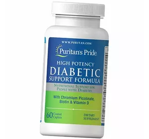 Комплекс мультивитаминов для диабетиков, Diabetic Support Formula, Puritan's Pride  60каплет (36367225)