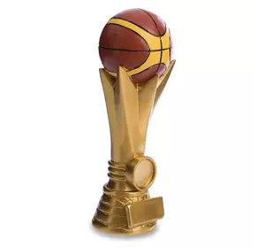 Статуэтка наградная Баскетбольный мяч C-3209     Золотой-красный (33429099)