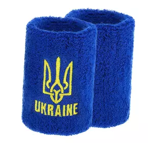 Напульсник спортивный махровый Ukraine BC-9282    Синий (35508020)