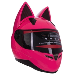Мото Кото шлем с ушками женский MS-1650 No branding  L Розовый (60429509)