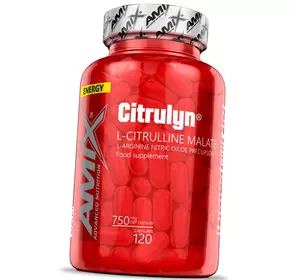 L-цитруллин малат, CitruLyn 750, Amix Nutrition  120капс (27135009)