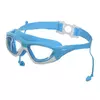 Очки-полумаска для плавания детские с берушами 9200 FDSO   Голубой (60508807)