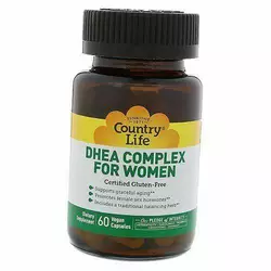 Дегидроэпиандростерон для женщин, DHEA Complex for Women, Country Life  60вегкапс (72124007)