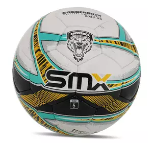 Мяч футбольный профессиональный FB-5049 Soccermax  №5 Бело-салатовый (57569009)