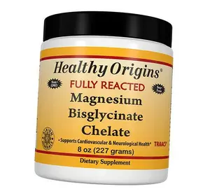 Магний Бисглицинат Хелат, Magnesium Bisglycinate Chelate, Healthy Origins  227г (36354019)
