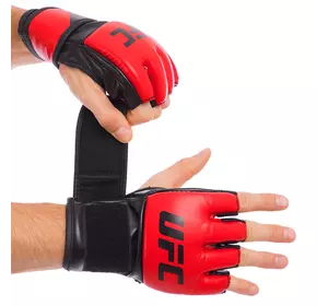 Перчатки для смешанных единоборств MMA Contender UHK-69108 UFC  S/M Красный (37512092)