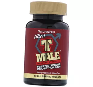 Тестостероновый бустер для мужчин, Ultra T Male, Nature's Plus  60таб (08375004)