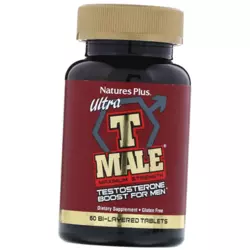 Тестостероновый бустер для мужчин, Ultra T Male, Nature's Plus  60таб (08375004)