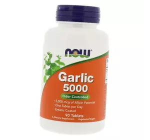 Экстракт Чеснока, Garlic 5000, Now Foods  90таб (71128031)