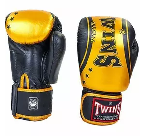 Перчатки боксерские FBGV-TW4 Twins  16oz Черно-золотой (37426048)