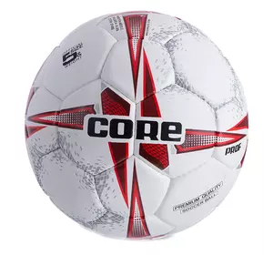 Мяч футбольный Composite Leather Prof CR-002 Core  №5 Бело-красный (57568024)