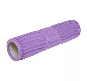 Роллер для йоги и пилатеса массажный (мфр ролл) FI-6202 FDSO    Фиолетовый (33508388)