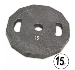 Блины (диски) стальные окрашенные Champion Newt NT-5221   15кг  Серый (58508119)