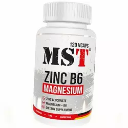 Комплекс для восстановления и сна, Zinc Magnesium B6, MST  120вегкапс (08288009)
