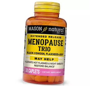 Поддержка при менопаузе, Menopause Trio, Mason Natural  30каплет (71529045)
