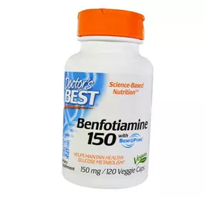 Бенфотиамин, Benfotiamine 150, Doctor's Best  120вегкапс (72327013)