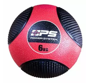 Медбол Medicine Ball Power System  6кг  Красно-черный (56289002)