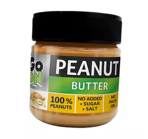 Арахисовая Паста, Peanut Butter, Go On  180г Однородный (05398001)
