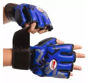 Перчатки для смешанных единоборств MMA TW-001 Twins  L Синий (37426103)