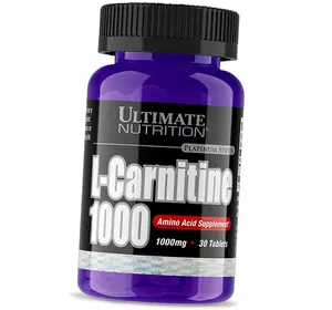 Карнитин, L-Carnitine 1000, Ultimate Nutrition  30таб (02090009)