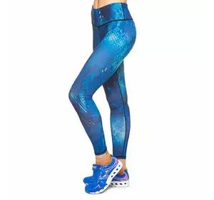 Лосины для фитнеса и йоги с принтом YH43 Domino  L Сине-голубой (06507020)