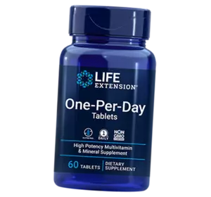 Мультивитамины, One-Per-Day Tablets, Life Extension  60таб (36346016)