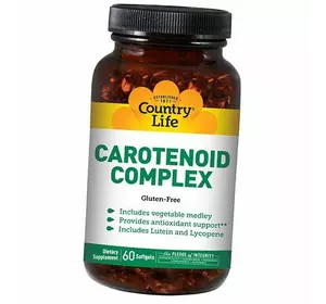 Витамины для глаз, Carotenoid Complex, Country Life  60гелкапс (72124010)