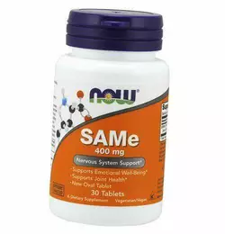 S-аденозил-L-метионин, SAMe 400, Now Foods  30таб (72128061)