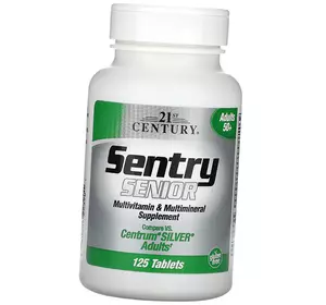 Комплекс витаминов после 50 лет, Sentry Senior Adults 50+, 21st Century  125таб (36440094)