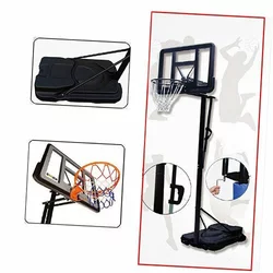 Стойка баскетбольная мобильная со щитом Adult S020 FDSO   Черный (57508163)