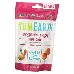 Органические Леденцы, Organic Pops Favorites, YumEarth  85г Чили-манго-мамбо (05608001)